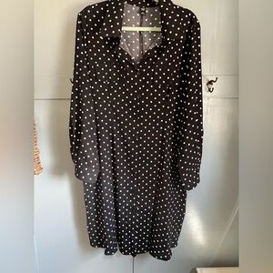 Polka Dot Black Dress